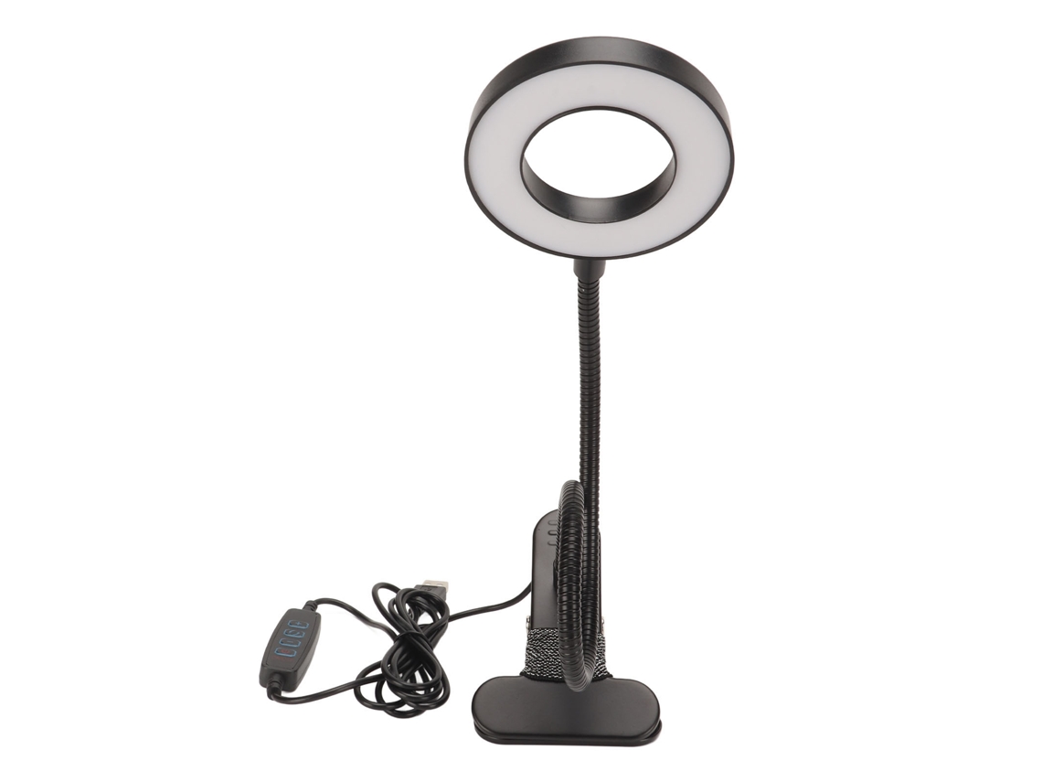 Lámpara De Mesa Led Con Clip, Brillo Ajustable Y Recargable Por Usb, Ideal Para Leer, Maquillarse Y Tatuar.