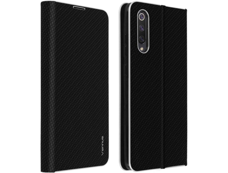 Funda Xiaomi Mi 9 Lite AVIZAR FOLIO-CARB-BK-MI9LTE Negro