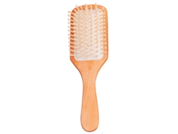 Peine De Masaje Portátil De Madera Con Cojín De Aire, Alisa El Cabello, Herramienta De Peluquería Blanca