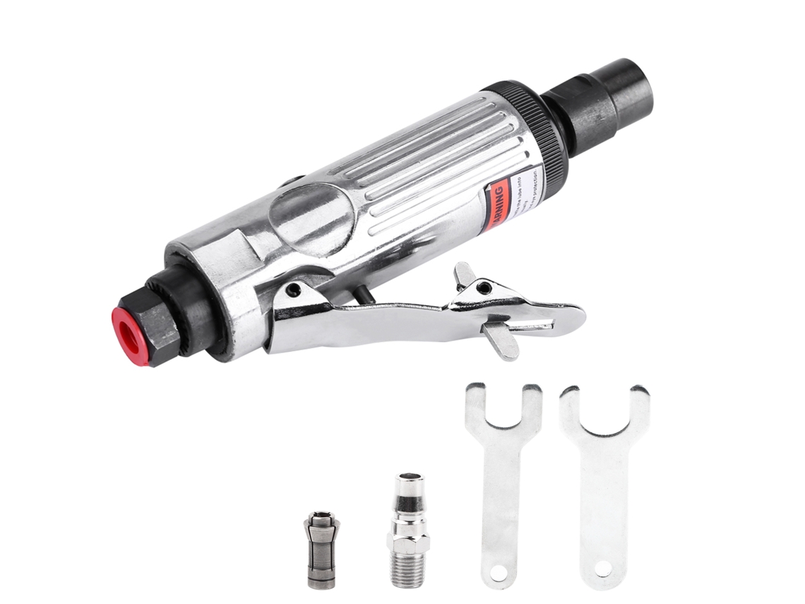 Pulidora Neumática Angular Con Filo De Corte De 1/4", Mandril De 3 Mm, 23000 Rpm Para Pulido Y Limpieza.