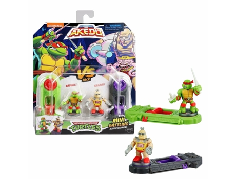 Figuras de combate TEENAGE MUTANT NINJA TURTLES Legends of Akedo: Raphael vs Kraang
