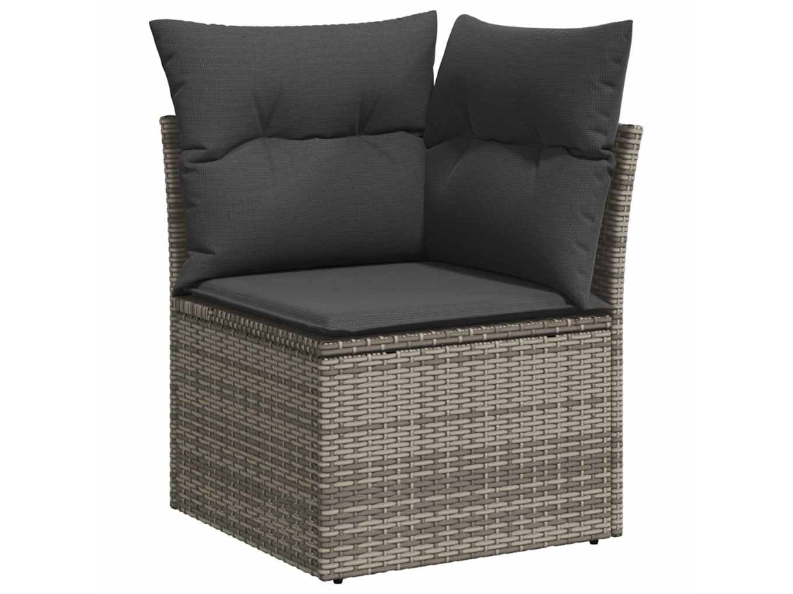 Maison Exclusive - Conjunto De Sofás De Jardín Con Cojín 13 Pcs Gris Poliratán