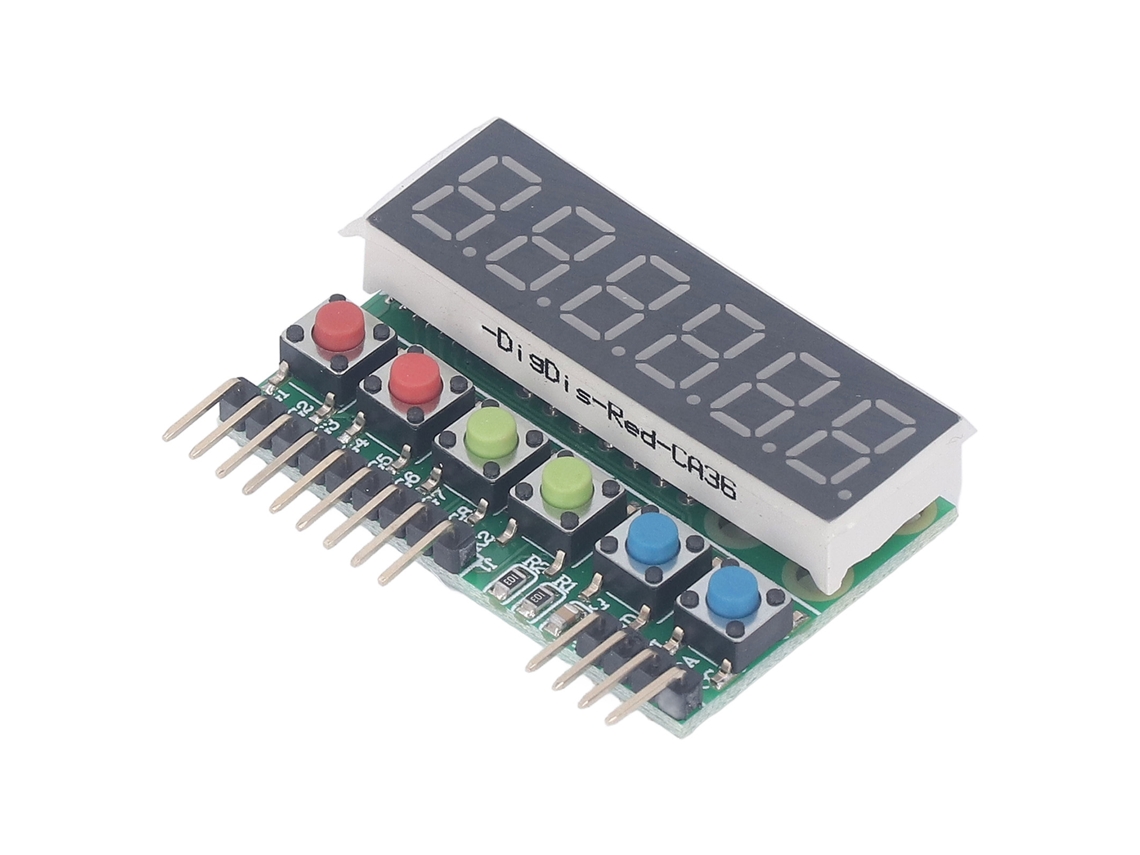 Omni-módulo De Display De Tubo Digital De 6 Dígitos Tm1637 Con Interfaz Iic Para Contadores Temporizadores Dc 3.3v-5v