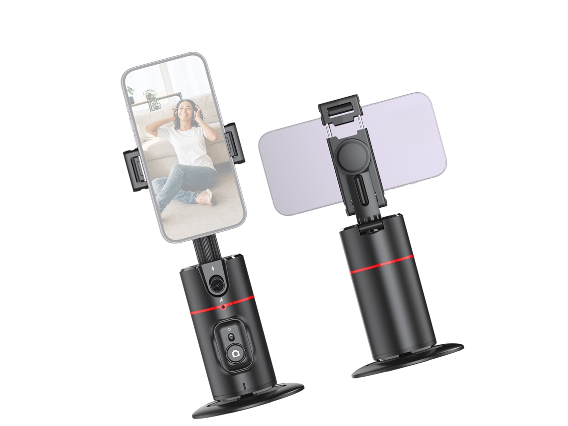 Tripode Con Seguimiento Facial Automático Soporte Teléfono Giratorio 360° Control Gestos Para Vlog Live Streaming Grabación Video