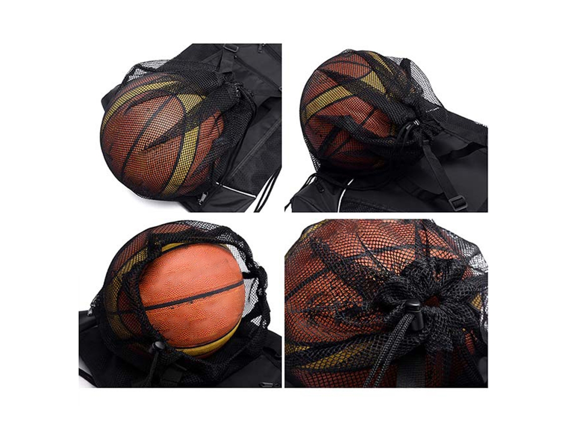 2026-mochila Con Cordón Resistente Al Agua Para Baloncesto Y Deportes, Bolsa Deportiva Con Red Para Pelotas De Gimnasio