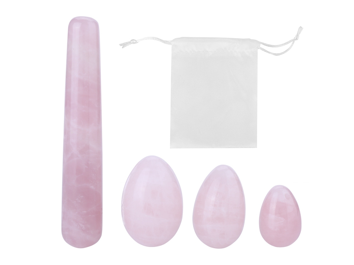 Juego de 4 bastones de masaje para huevos Yoni, ejercicio de Kegel para mujeres KOFIHETY