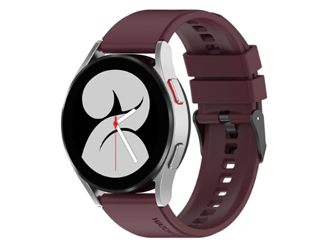 Correa de Silicona 20mm transpirable para Samsung Galaxy Watch 5 40mm/44mm/Watch 5 Pro 45mm - vino tinto
