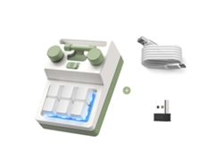 Teclado mecánico programable Bluetooth USB con 2 botones, pequeño teclado para juegos. Ly Ebike
