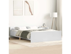 Estructura De Cama Con Cabecero Piecero Blanco 120x190 Cm