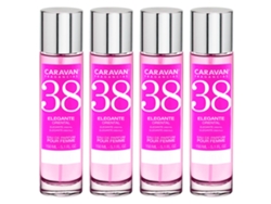 4x CARAVAN Perfume de Mujer Nº38 - 150ml