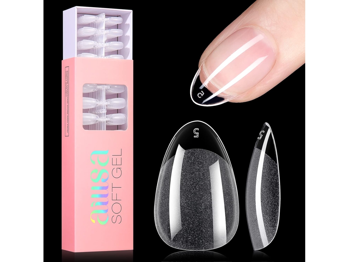 Paquete de 552 puntas de uñas - uñas de gel semimate para extensiones. NEVEANCE