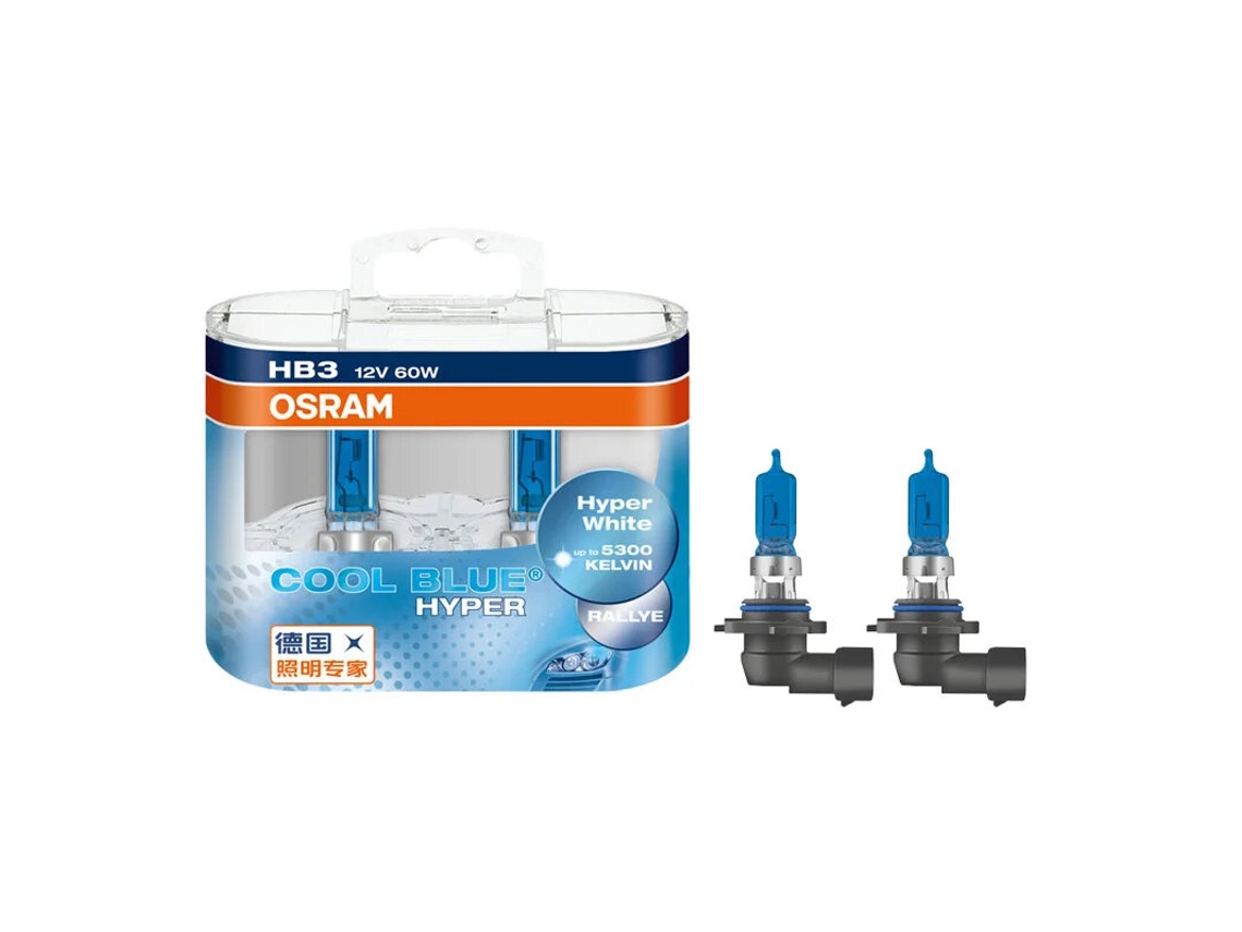 Faros halógenos para coche H4-H1 H4 H7 H11 Hb3 Hb4, paquete de 2 bombillas, 5300 K, 12 V, 55 W, luz de carretera/cruce, azul frío, blanco intenso