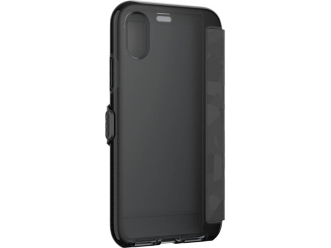 Funda iPhone X TECH21 Evo Wallet Negro