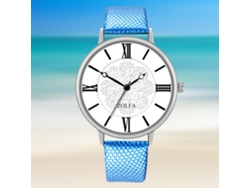Reloj De Pulsera De Cuarzo Para Mujer Zhoulianfa, Estilo Casual Y Moderno, Color Azul, Ideal Para Estudiantes.