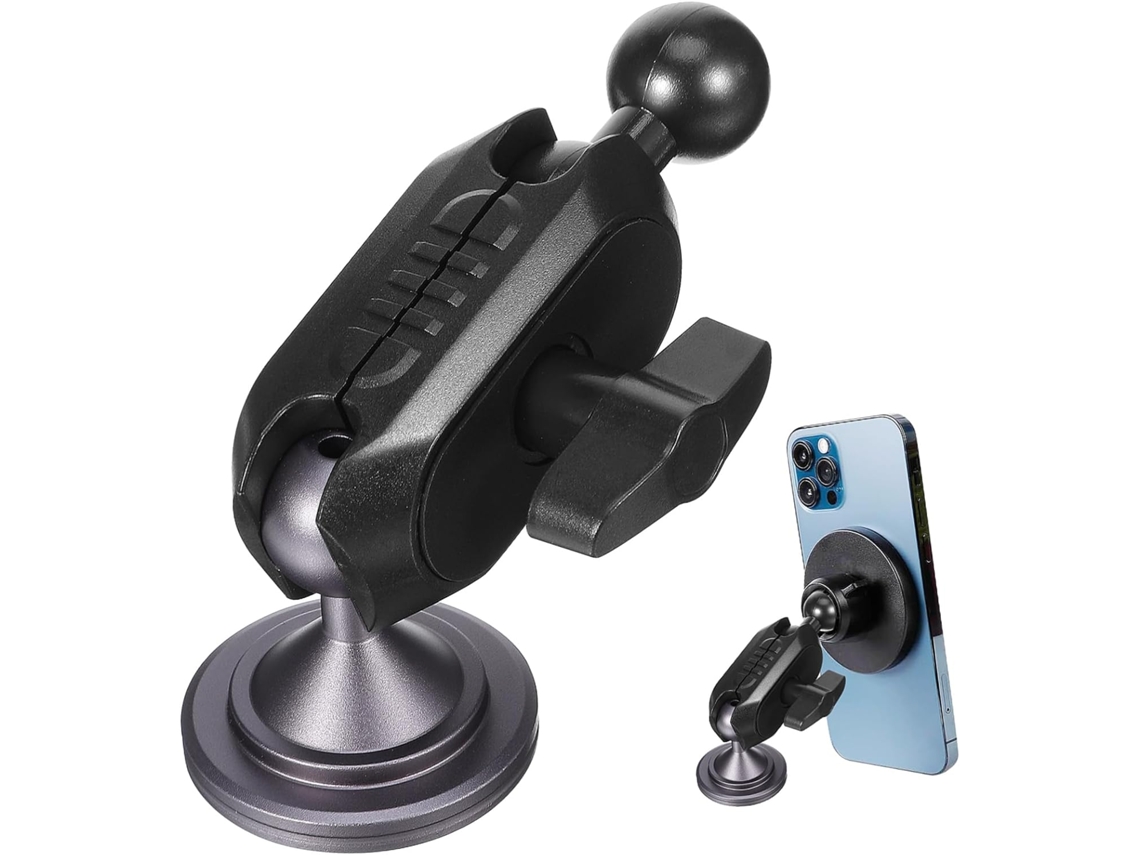 Soporte Para Teléfono De Coche Con Rótula, Base Adhesiva Y Accesorio Para El Salpicadero.