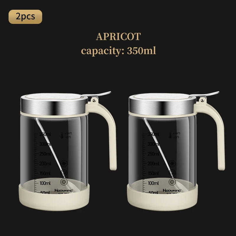 (2 Tarros De Cristal De 350 Ml, Beige) Para Especias Y Condimentos, Con Cuchara, Azucarero Y Salero, Utensilios De Cocina