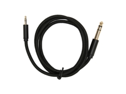 Cable De Audio Estéreo Bidireccional De 3,5 Mm A 6,35 Mm, Conector Macho De 1 4" A 1 8" Para Amplificadores, Guitarras