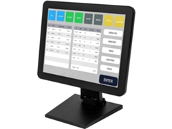 Caja registradora con pantalla táctil, LCD de 15 pulgadas, compatible con USB, bajo consumo de energía, resolución de 1024 x 768, compatible con A