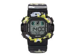 Reloj De Pulsera Electrónico Infantil Simple Digital Con Correa De Pvc Negra.