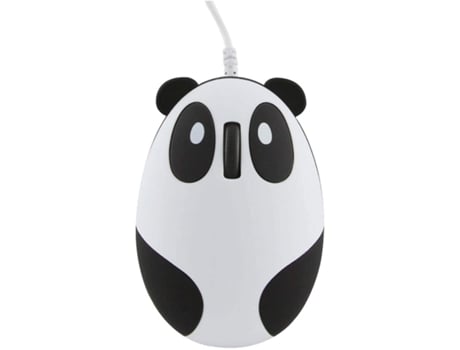 Panda Shaped Wired Mouse Super Cute Animal Series Cartoon Mini Portable Travel Novelty Small Corded Mice For Computer Laptop Pc Desktop For School Hom
