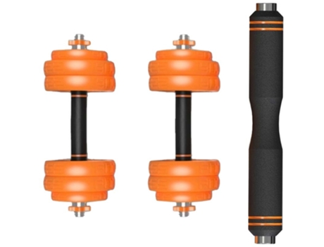 Kit Halterofilia Mancuernas + Cincel + Barra XIAOMI FED Acero Inoxidable 15kg Naranja