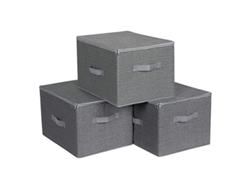 2026-caja De Almacenamiento Plegable Para Armario, 2 Piezas, Tela Poliéster-algodón, 40x30x25cm, Carga Hasta 34 Libras