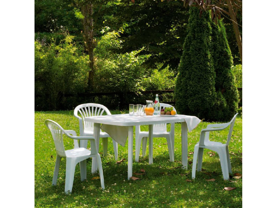 Mesa de Jardín PROGARDEN Faro (Antracita - Polipropileno - 137x85x72 cm)