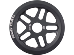 Roda Dentada com Protetor de Corrente Knox V2 Prateado 1S / 28Tsunday