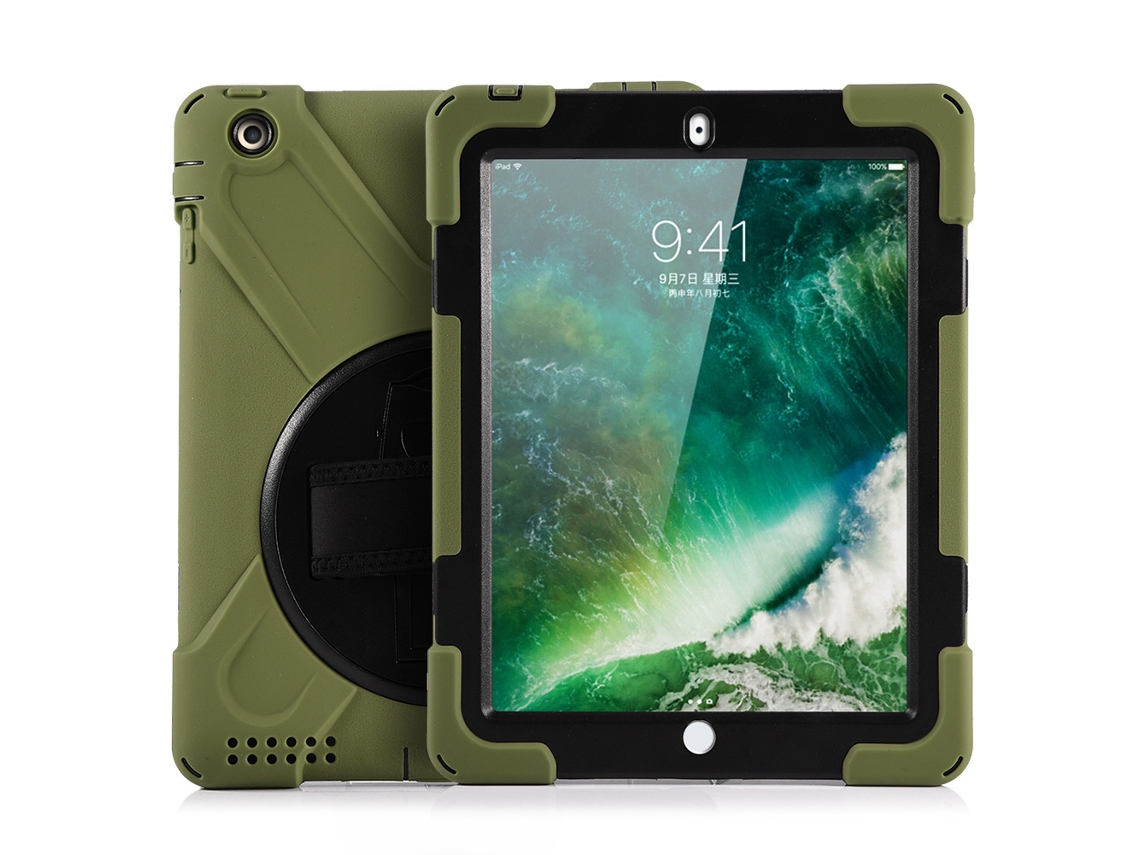 Funda protectora para iPad (a prueba de golpes, con soporte y cinturón)