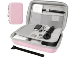 Bolsa De Almacenamiento De Eva Para Accesorios Digitales, Separadores, Cargadores, Baterías Externas Y Estuche De Viaje (rosa)
