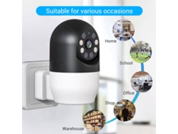 2026yncm-cámara De Seguridad Inteligente Bombilla 1080p 360 Grados Wifi Exterior Supervisa Hogar
