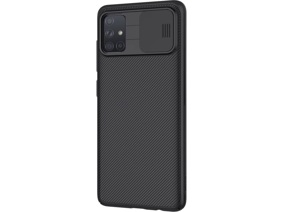 Funda Samsung Galaxy A71 NILLKIN Camshield Cámara Slide Negro