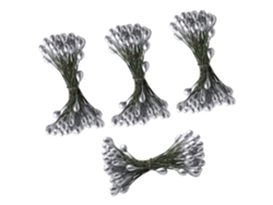 Fruta artificial, decoraciones plateadas slowmoose