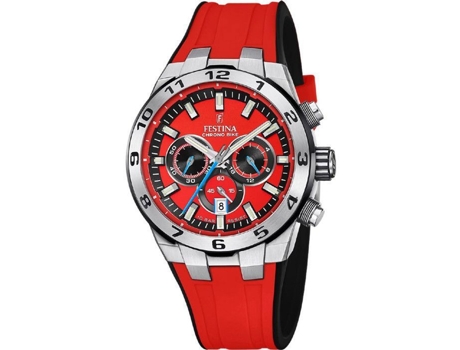 Reloj Masculino FESTINA F20671/5 Bike Red Borracha Strap