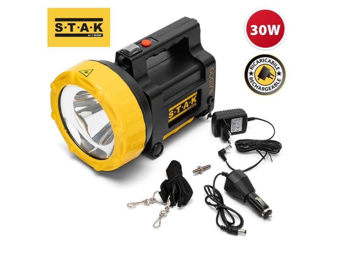 Lámpara LED impermeable Canpina Velamp Bulldog de 30 W