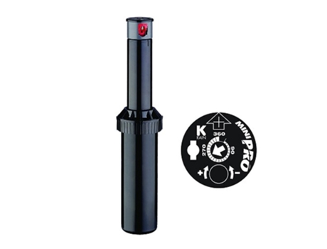 Aspersor KRAIN Minipro. Alcance 5,1 a 9,1 mts. Rosca 1/2 hembra Oferta exclusiva