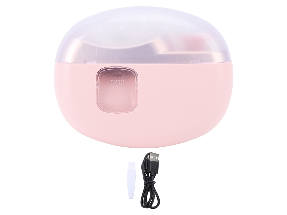 Lima De Uñas Eléctrica Multifuncional Con Velocidad Ajustable Y Diseño Antisalpicaduras - Rosa