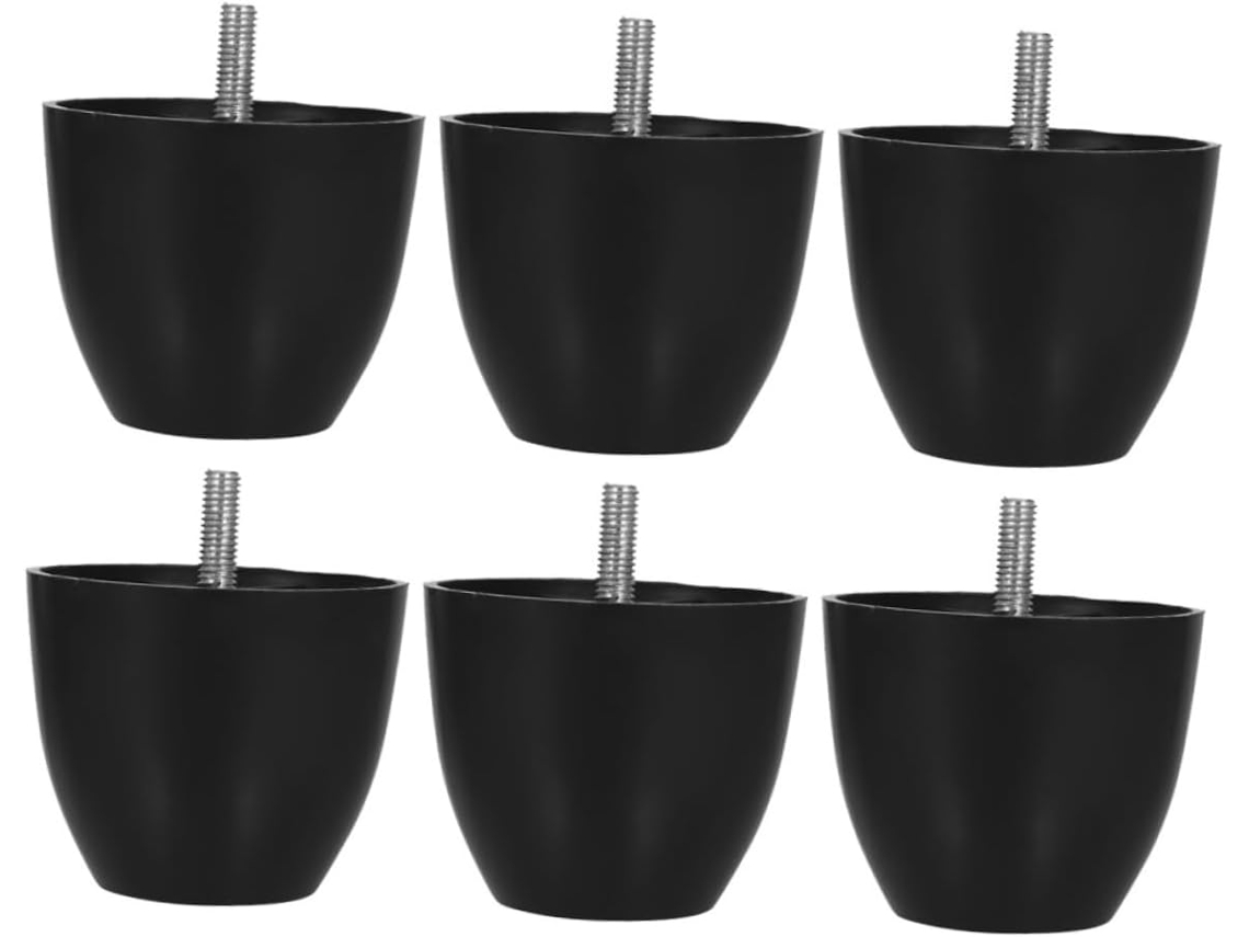 Soportes Ajustables De Plástico 6 Piezas Para Sofás, Sillas Y Armarios, Con Tornillos, Muebles