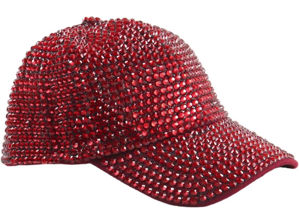 Gorra De Béisbol Única Para Adolescentes: Accesorio Para Fotos De Viaje Con Lentejuelas Llamativas.
