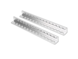 2 Piezas De Viga En L De Aluminio Con 14 Agujeros Proveedores Industriales 12x12x120mm 3103-0014-0120