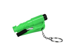 Martillo De Seguridad Multifuncional 3 En 1, Rompeventanas Portátil Para Coche, Color Verde.