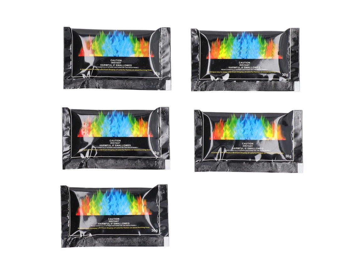 Paquetes de polvo que cambian de color Cosmic Flame de 30 g para acampar PRIMEBOX