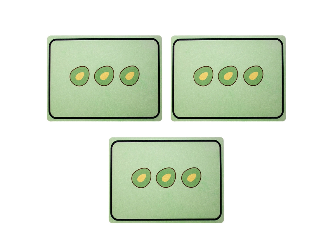 Juego de 3 alfombrillas de cuero Western Food, aislamiento térmico, impermeables TRUYUETY