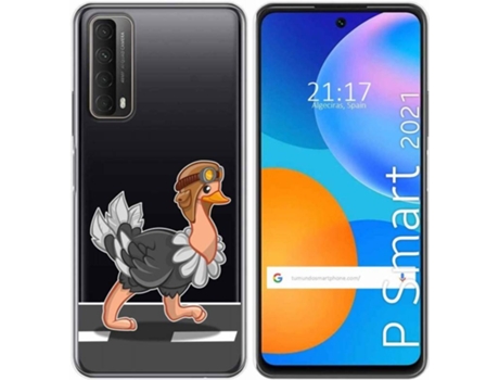 Carcasa Huawei P Smart 2021 TUMUNDOSMARTPHONE Avestruz Multicolor
