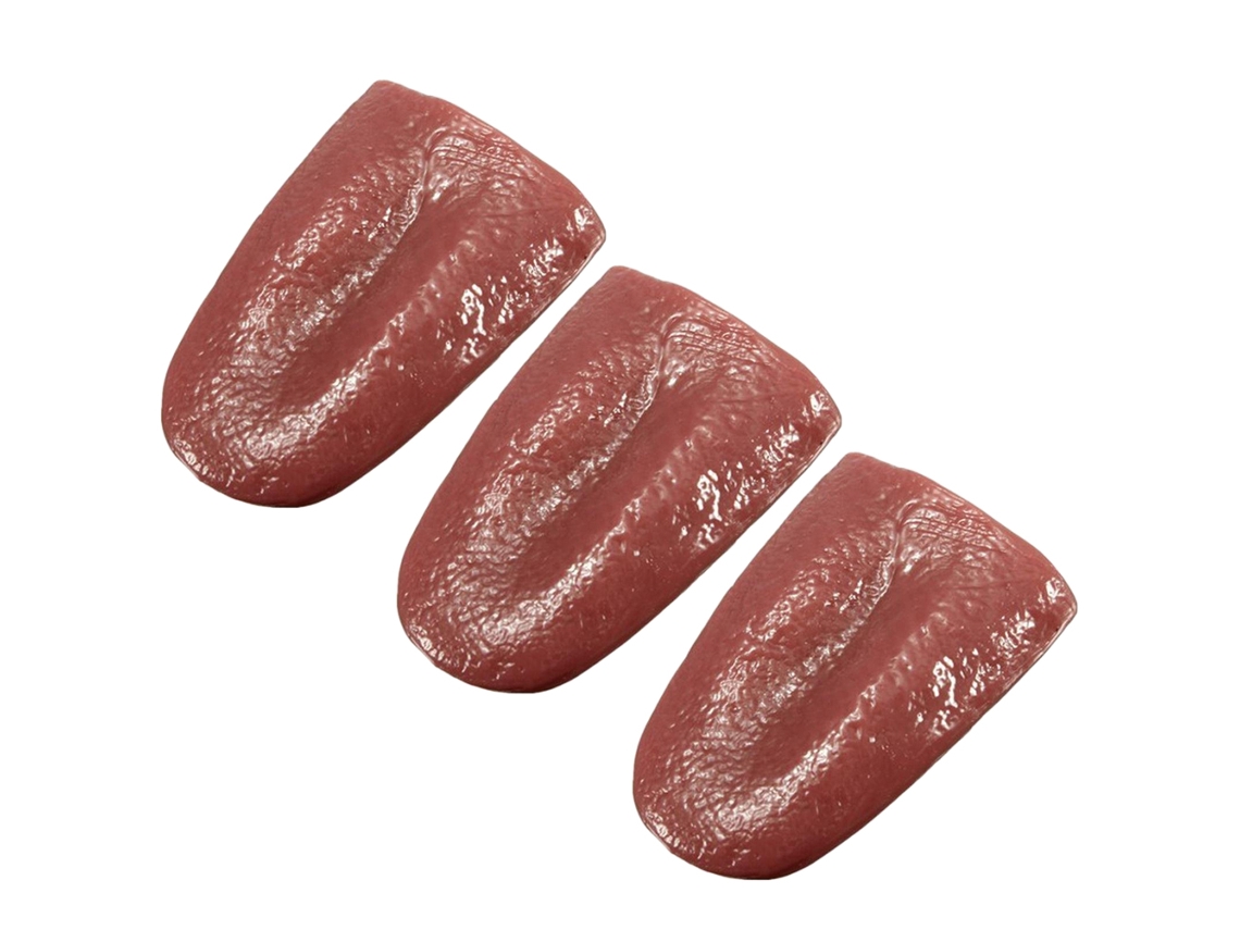 3 Lenguas Simuladas Realistas De Goma Flexible Para Fiestas, Juegos Y Trucos De Magia.