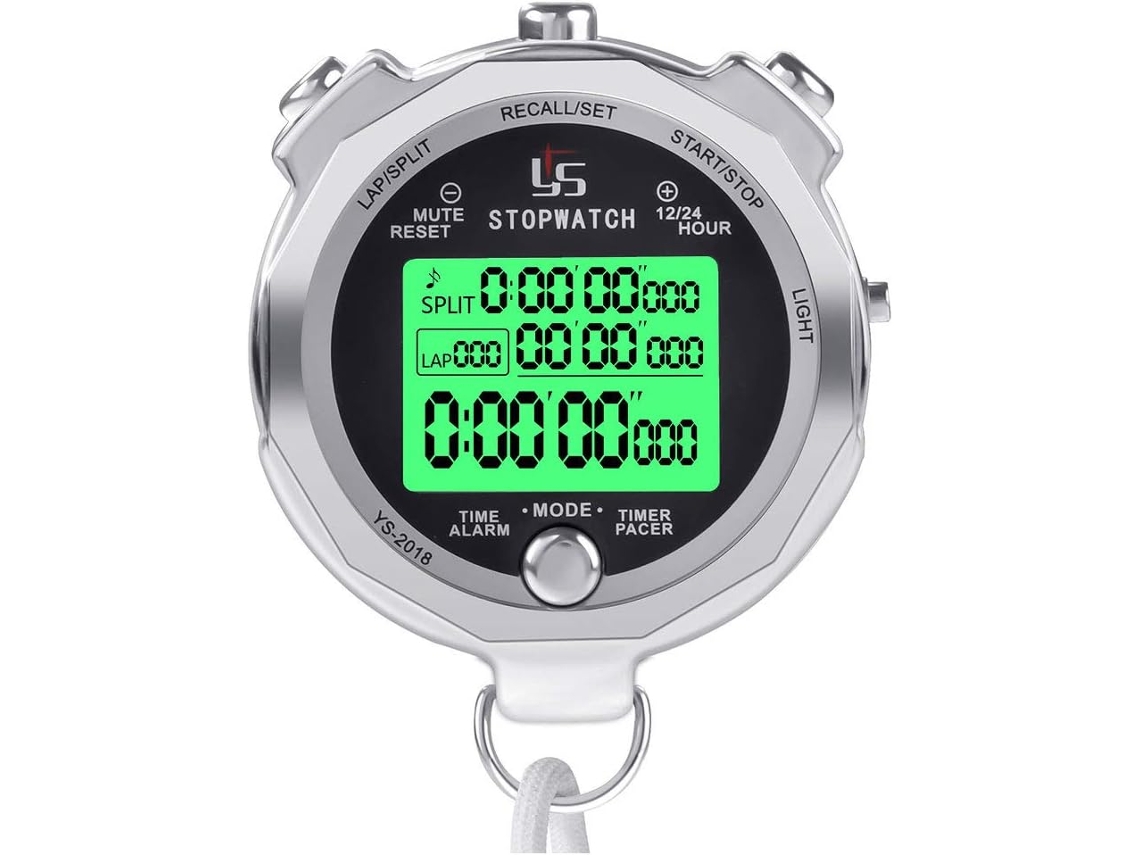 Cronómetro digital resistente a la lluvia para deportes, competiciones, entrenamientos, reloj diario para entrenadores y árbitros.