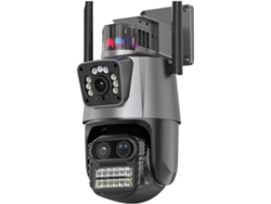 Cámara Wifi Ptz 6k De 12 Mp, Zoom Digital 8x, Doble Pantalla Para Exteriores.