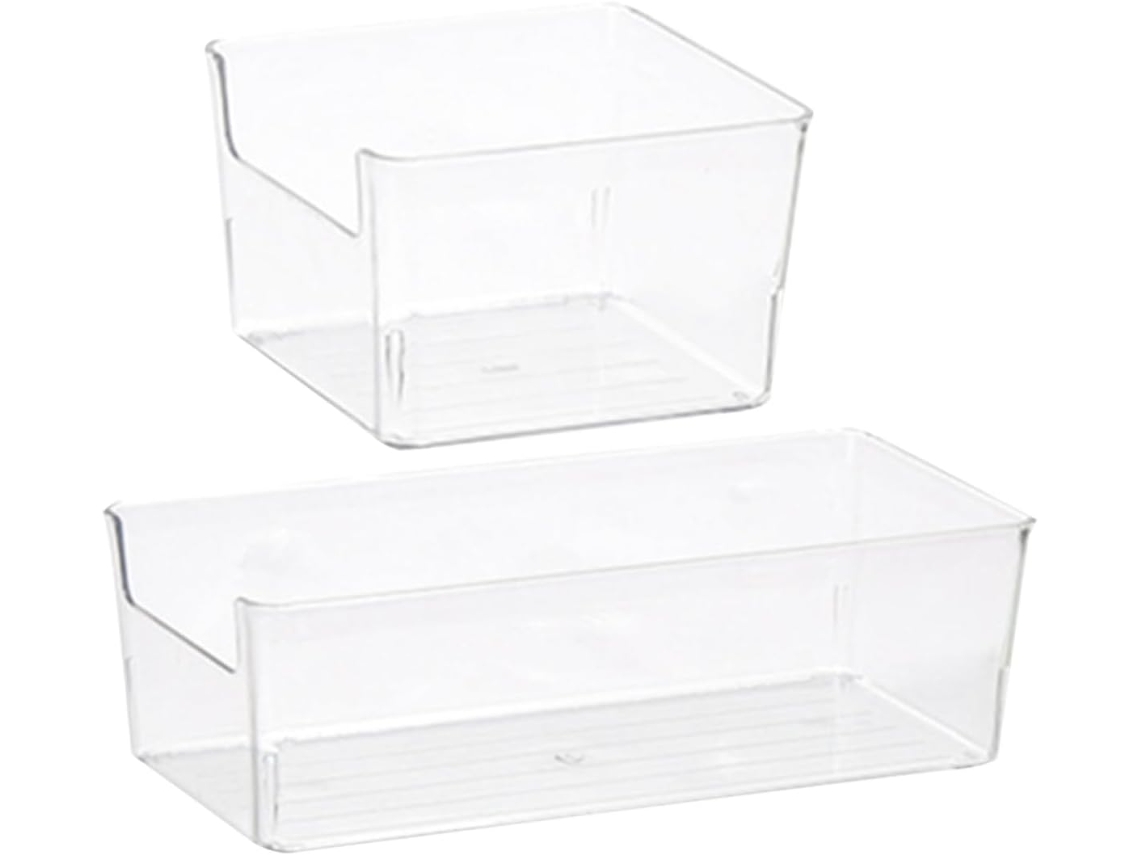 2 Cajas De Almacenamiento Acrílicas Para