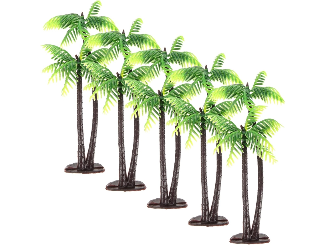 15 Piezas De Palmeras Artificiales En Miniatura Para Decoración De Dioramas Y Ambientes Tropicales.