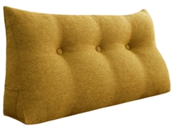 Cojín VERCART Amarillo 100x20x50 cm
